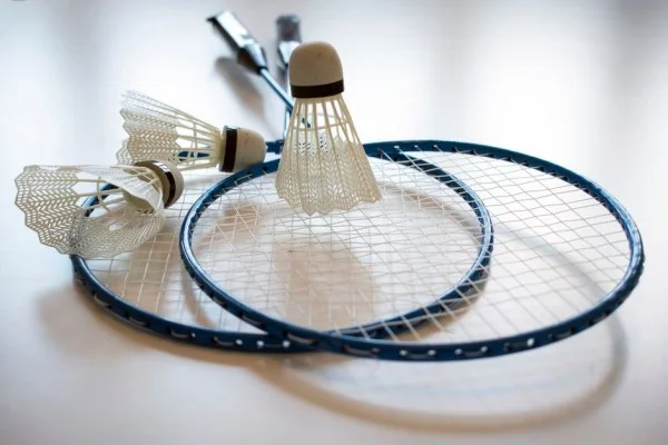 badminton racket shuttlecock